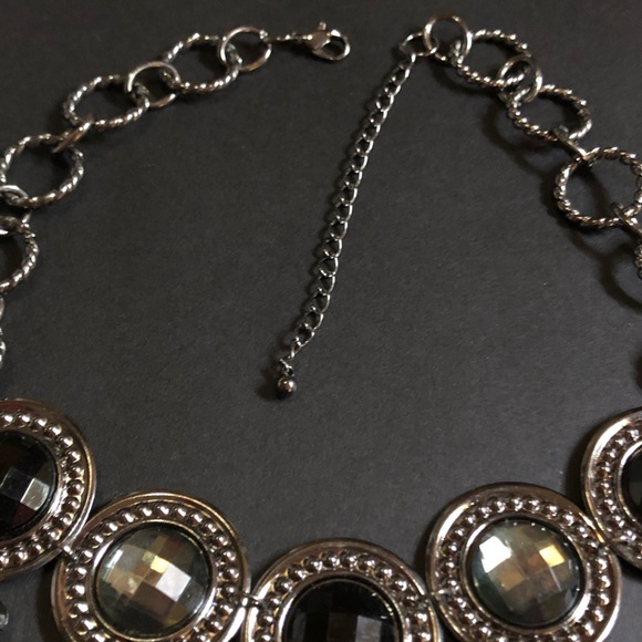 Black Sparkly Statement Necklace NWOT - Picture 5 of 12